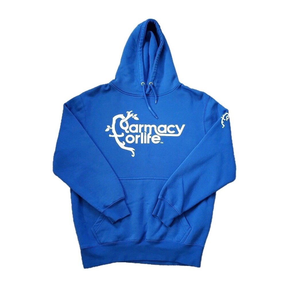 Farmacy For Life Styles-P Size Medium Mens Royal Blue Hoodie The Lox D-Block